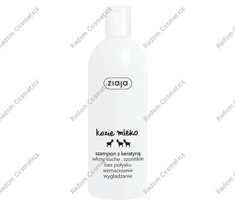 ZIAJA KOZIE MLEKO SZAMPON Z KERATYNĄ DO WŁOSÓW SUCHYCH 400ML.