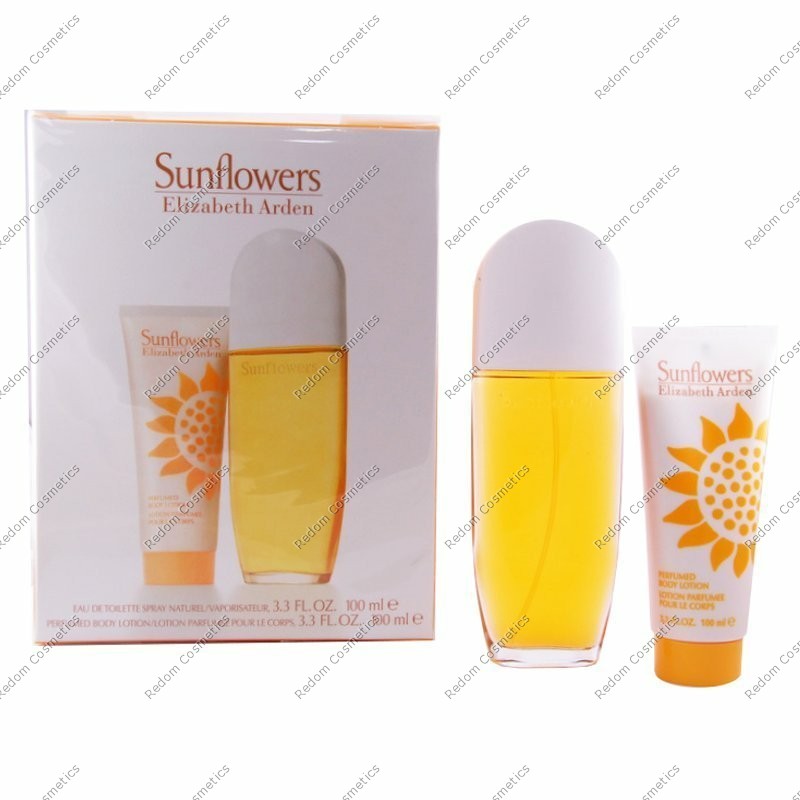 ELIZABETH ARDEN SUNFLOWERS WODA TOALETOWA 100 ML SPRAY + BALSAM DO CIAŁA 100 ML
