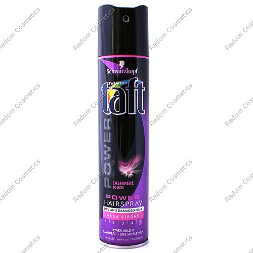 TAFT LAKIER DO WŁOSÓW POWER CASHMERE TOUCH MEGA STRONG 250 ML