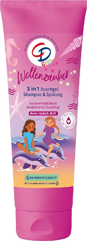 CD WELLENZAUBER �EL POD PRYSZNIC DLA DZIECI, SZAMPON I OD�YWKA 3W1 GIRL 250 ML