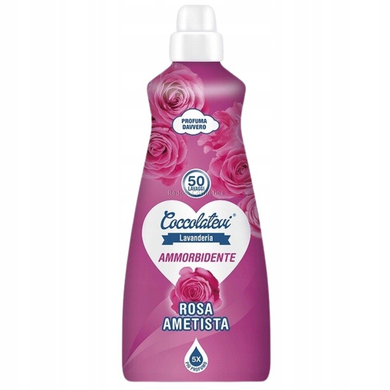 COCCOLATEVI PŁYN DO PŁUKANIA TKANIN RÓŻA I AMETYST 1250 ML (50 PRAŃ)