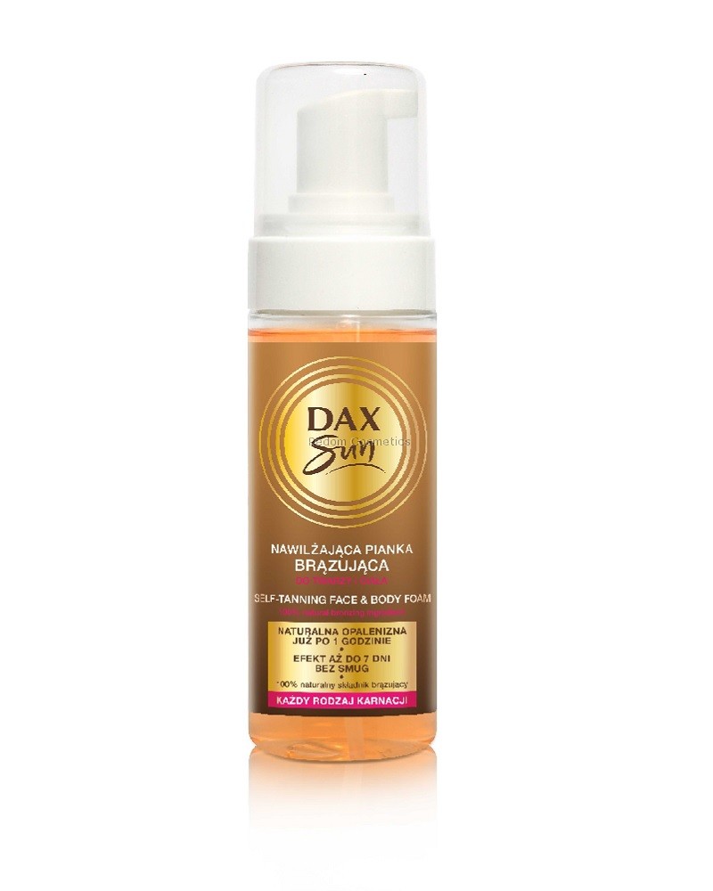 DAX SUN NAWILZAJACA PIANKA BRZUJACA DO TWARZY I CIALA 160 ML