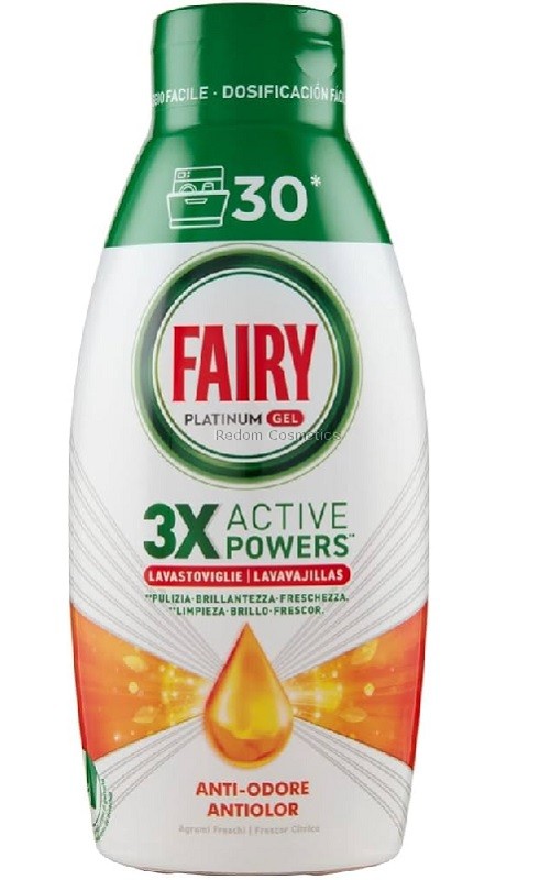 FAIRY PLATINUM EL DO ZMYWARKI NA 30 MY 600ML AGRUMI