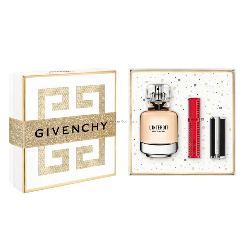 GIVENCHY L'INTERDIT WODA PERFUMOWANA 50 ML MASKARA 4G POMADKA