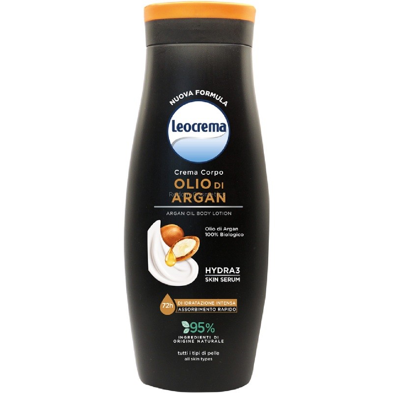LEOCREMA KREM DO CIAŁA NAWILŻAJĄCY Z OLEJKIEM ARGANOWYM 400 ML