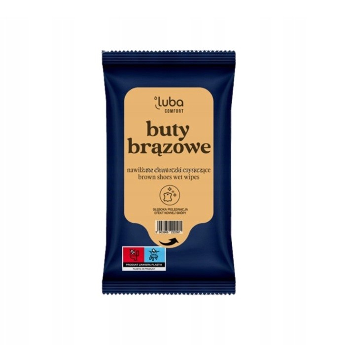 LUBA COMFORT CHUSTECZKI NAWILŻANE DO BUTÓW BRĄZOWYCH