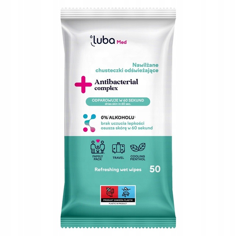 LUBA MED CHUSTECZKI ANTIBACTERIAL COMPLEX - OD¦WIE¯ENIE