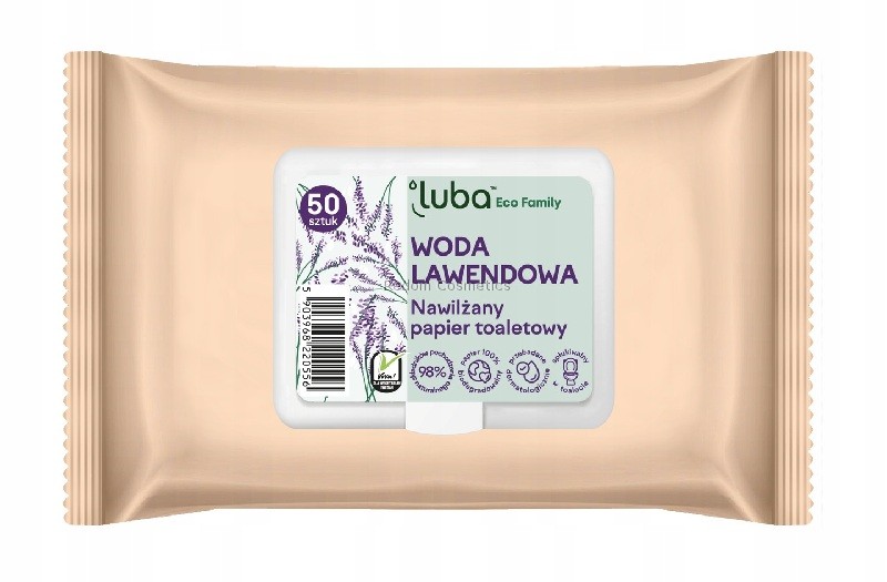 LUBA NAWILANY PAPIER TOALETOWY LAWENDA 50 SZTUK