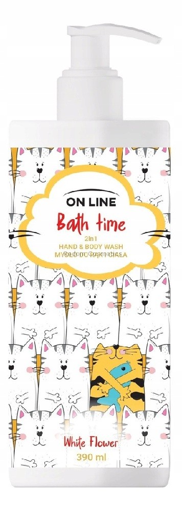 ON LINE BATH TIME MYDO DO RK I CIAA 2IN1 WHITE FLOWER 390 ML