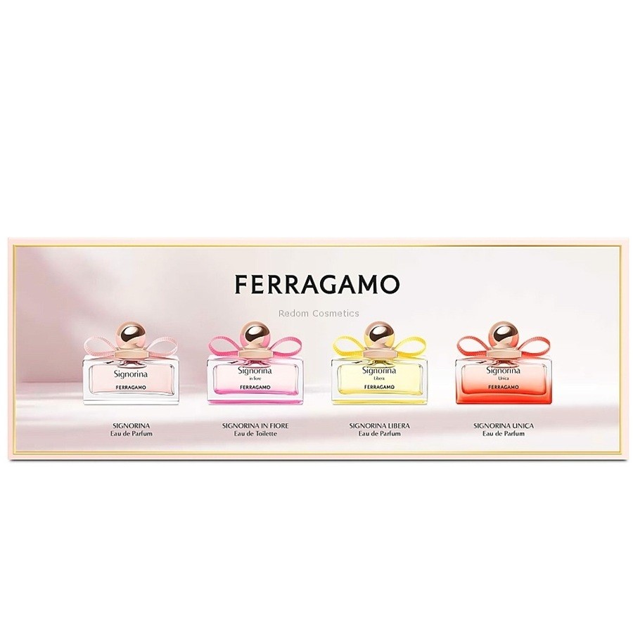 SALVATORE FERRAGAMO LADIES MINI SET DLA KOBIET 4 X 5 ML