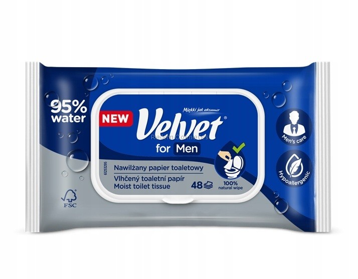VELVET PAPIER NAWILONY BEZZAPACHOWY  48 SZTUK