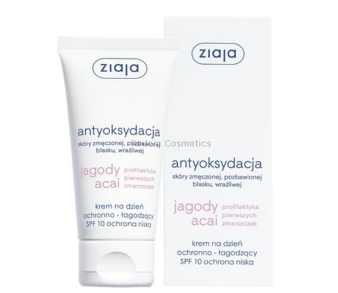 ZIAJA JAGODY ACAI SPF10 KREM OCHRONNO-�AGODZ�CY DO TWARZY NA DZIE� 50 ML
